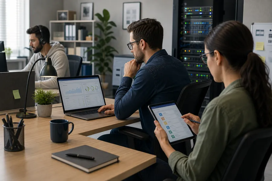 Abbildung zu Unternehmen und wachsende Organisationen: Ihr eigener Server